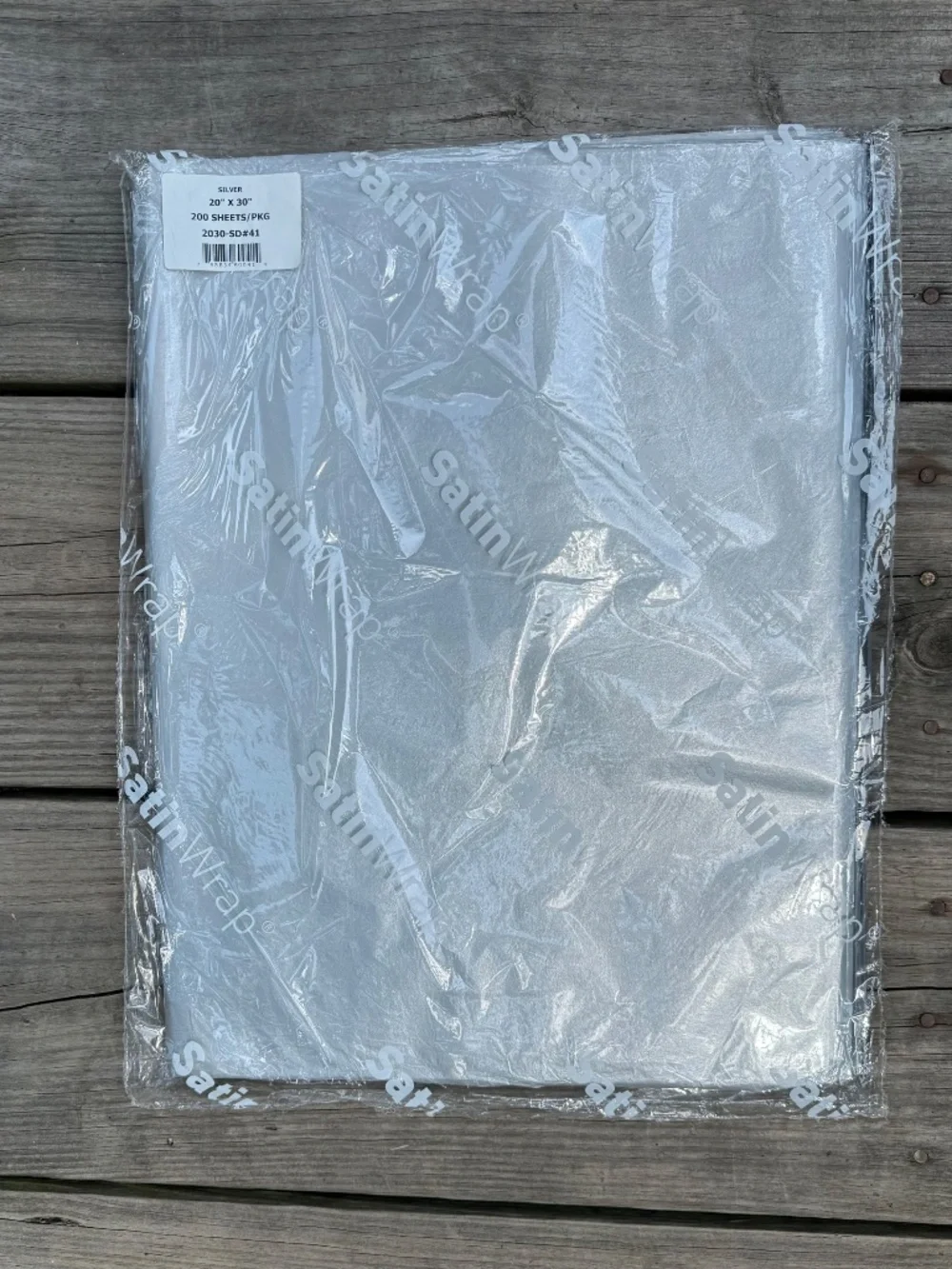 Luxury 20x30in Silver Metallic Bulk Tissue Paper 240 Pieces, NWT
